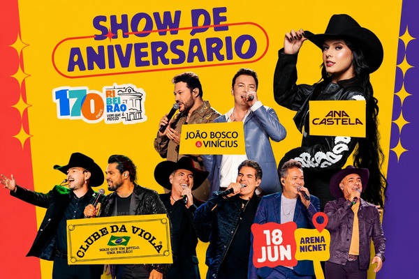 Show dos 170 anos de Ribeirão Preto contabiliza 10 mil ingressos no primeiro dia de troca