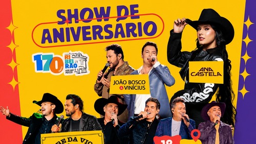 Show dos 170 anos de Ribeirão Preto contabiliza 10 mil ingressos no primeiro dia de troca