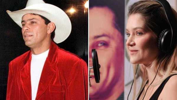 Filha de Leandro, da dupla com Leonardo, presta homenagem ao pai