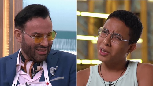 Reinaldo aposta na saída de Marcelo, que rebate: "Carregado há 3 episódios" no MasterChef Brasil
