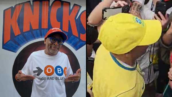 Diretor Spike Lee visita treino da Seleção e elogia Neymar: 'Meu cara'