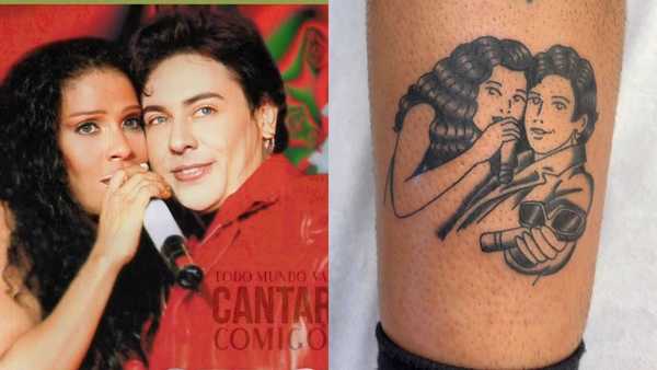 Tatuadora viraliza após lançar tatuagem do Calcinha Preta: 'Homenagem'