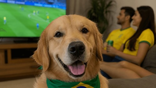 Fogos e buzinas: como proteger os pets nos jogos do Brasil na Copa