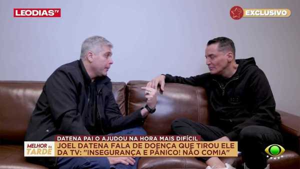 Joel Datena fala do apoio do pai durante problema de saúde: 'Me levantou'