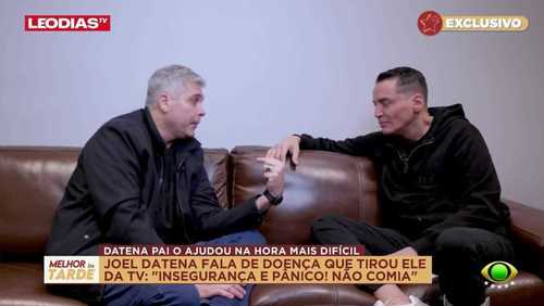 Joel Datena fala do apoio do pai durante problema de saúde: 'Me levantou'