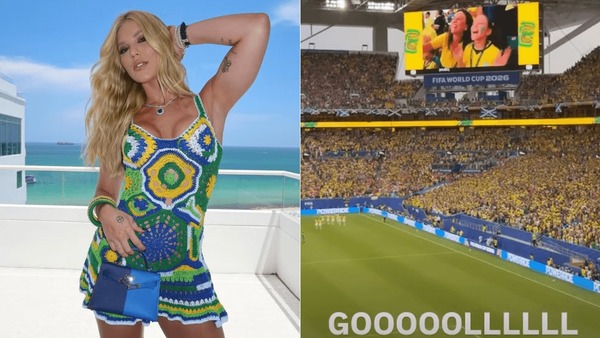 Vini Jr. marca gols contra Escócia e Virginia comemora: "Cadê o replay?"