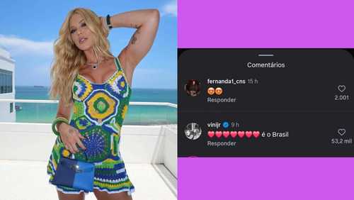 Voltaram? Vini Jr. comenta em foto de Virginia após vitória do Brasil
