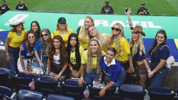 "Selesposas" se reúnem sem Bruna Biancardi após jogo entre Brasil e Japão