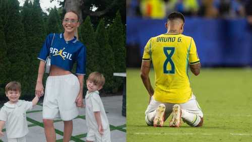 Esposa de Bruno Guimarães lamenta derrota do Brasil na Copa: 'Muito cruel'