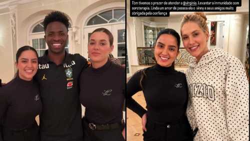 Vini Jr. e Virginia fazem soroterapia 'juntos' e web aponta reconciliação