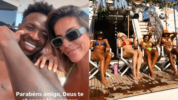 Juntos! Amiga de Vini Jr. entrega presença de Virginia em festa na Itália