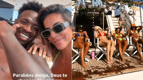 Juntos! Amiga de Vini Jr. entrega presença de Virginia em festa na Itália