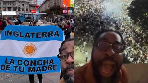 Lázaro Ramos fica preso em hotel na Argentina após multidão invadir as ruas