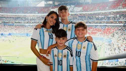Esposa de Messi celebra classificação para a final da Copa: 'Orgulho'