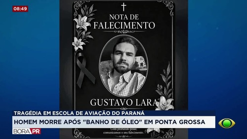 Homem morre após 'banho de óleo' em escola de aviação no Paraná