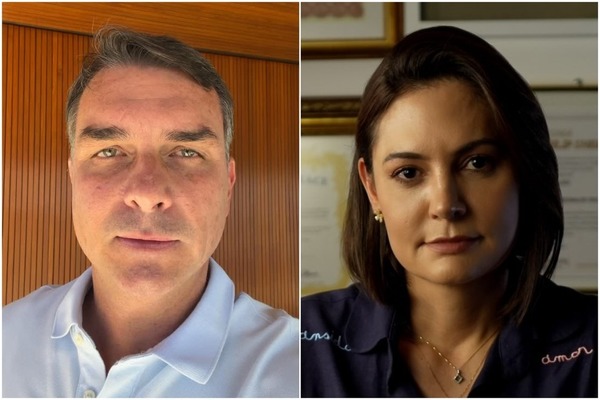 Flávio chama Michelle para campanha e se desculpa: "O que nos une é maior"