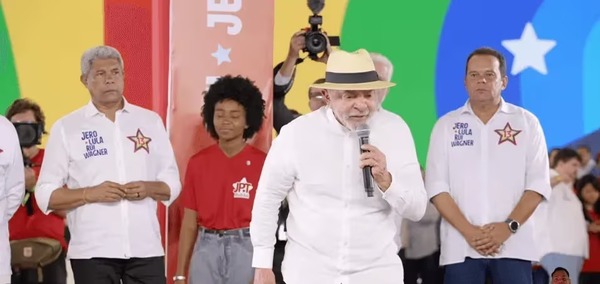 Partido Novo aciona TSE contra PT após Lula pedir voto em convenção na BA