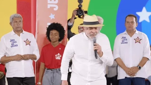 Partido Novo aciona TSE contra PT após Lula pedir voto em convenção na BA