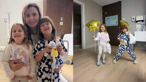 Virginia Fonseca celebra alta das filhas após cirurgia: 'Muita gratidão'