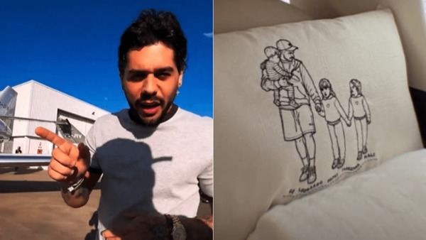 Zé Felipe exibe adesivo da família em novo jato com homenagem para Virginia