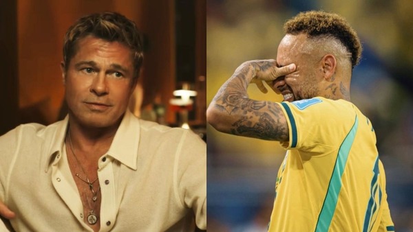 Brad Pitt ironiza desempenho de Neymar em campo: 'Precisa de ajuda'