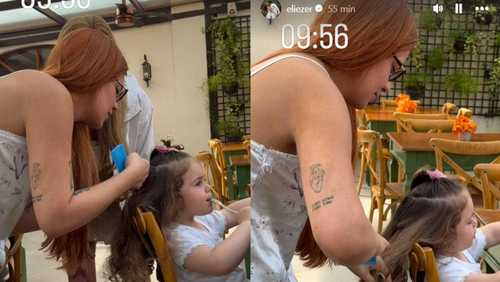 Viih Tube encontra lêndea na cabeça da filha horas antes de casamento