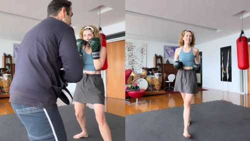 Personal mostra treino de boxe de Fernanda Torres: 'Melhor versão'