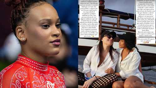 Rebeca Andrade se declara para suspeita de affair em aniversário: 'Te amo'