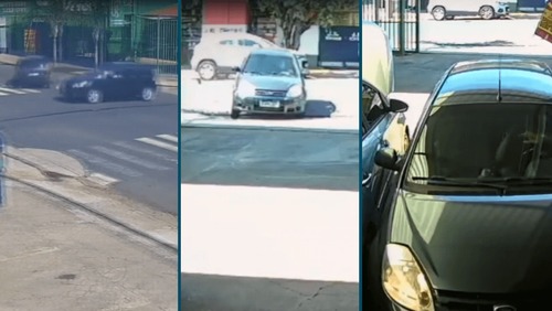 VÍDEO: motorista perde controle e "estaciona" em vaga após colisão em Bauru