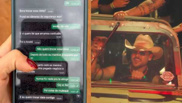 Casal expõe conversa com Rincon após confusão; leia troca de mensagens