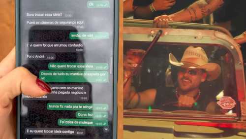 Casal expõe conversa com Rincon após confusão; leia troca de mensagens