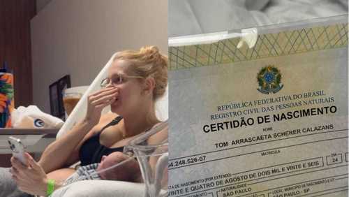 Isa Scherer leva susto ao ver filho “registrado” como Tom Arrascaeta