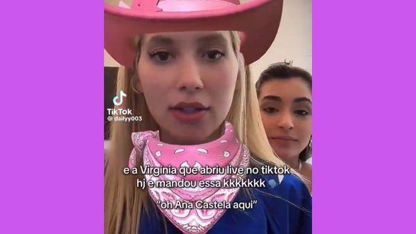 Virginia Fonseca usa filtro de 'boiadeira' em live e brinca: 'Ana Castela?'