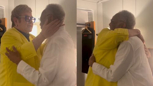 Gilberto Gil publica encontro com Elton John e elogio do britânico: 'Lenda'