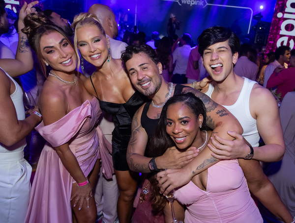 Confira os looks dos famosos na festa de 5 anos da WePink
