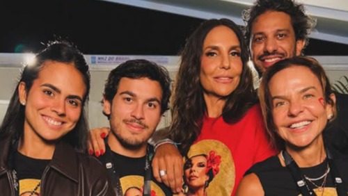 Sobrinho mostra Ivete Sangalo coladinha em namorado após show no Rock in Rio
