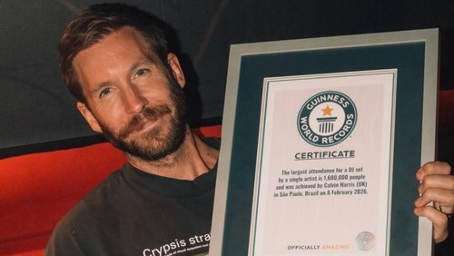 Calvin Harris entra para o Guinness após feito histórico no Brasil