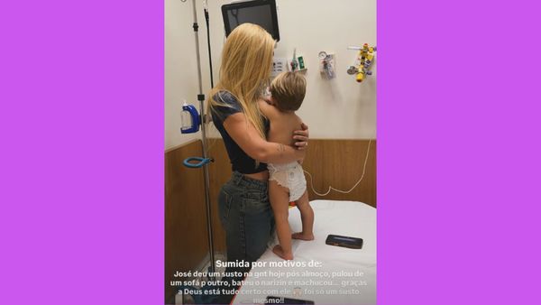 Filho de Virginia Fonseca sofre acidente e se machuca: 'Um susto'