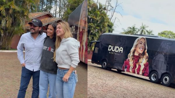 Ana Castela presenteia amiga com ônibus personalizado: 'Cê merece'
