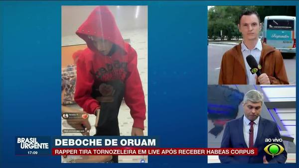 Oruam retira tornozeleira em live horas após habeas corpus