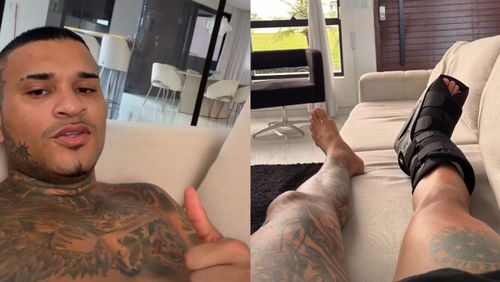 Anderson Neiff cancela show após lesionar pé em jogo de futebol: 'Que mágoa'