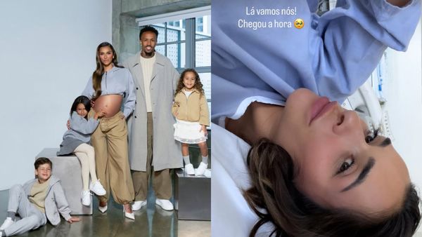 Esposa de Éder Militão chega ao hospital para dar à luz ao filho com jogador