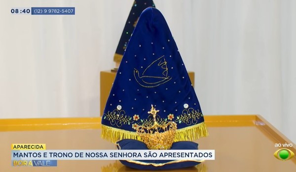 Santuário de Aparecida apresenta novos mantos e trono de Nossa Senhora