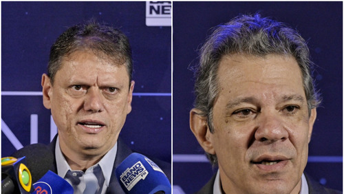 Tarcísio e Haddad debatem sobre facções, privatização e transporte em SP