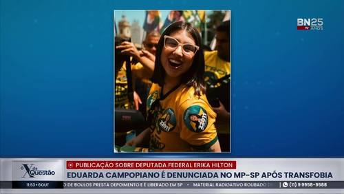 Eduarda Campopiano é denunciada ao MP-SP por transfobia contra Érika Hilton