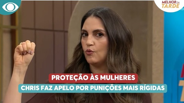 Chris Flores defende leis mais duras contra feminicídio: "Existe sim"