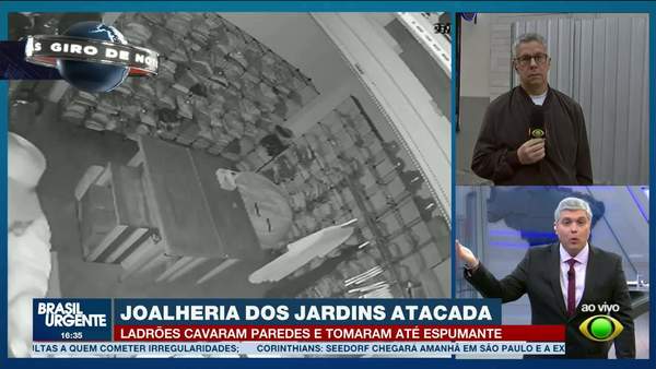Veja como ladrões agiram para furtar joalheria em bairro nobre de SP