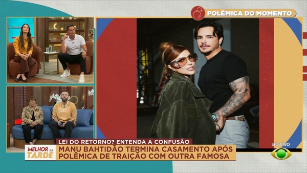 Leo Dias analisa término de Manu Bahtidão: "Relação começou com traição"