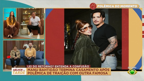Leo Dias analisa término de Manu Bahtidão: "Relação começou com traição"