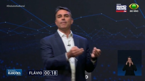 Debate na Band: Flávio propõe internet como infraestrutura e crédito na Caixa para ampliar produtividade